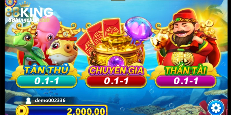 Những vũ khí có trong game bắn cá thần tài